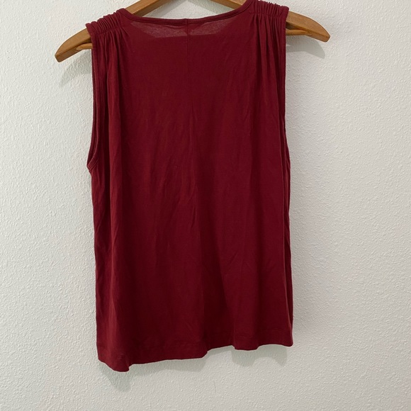Madewell Overture Swing Tank Maroon SZ XS - Picture 4 of 5